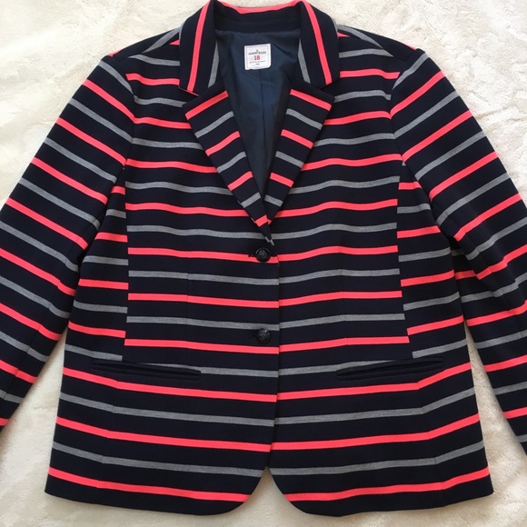 GAP Jackets & Blazers - Gap Academy Blazer Pink Gray Navy Size 18